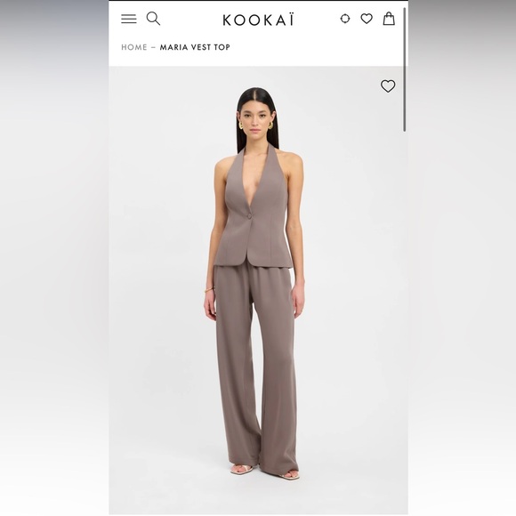 Kookai Maria Vest top size 34 in the color Nestle - Picture 5 of 6